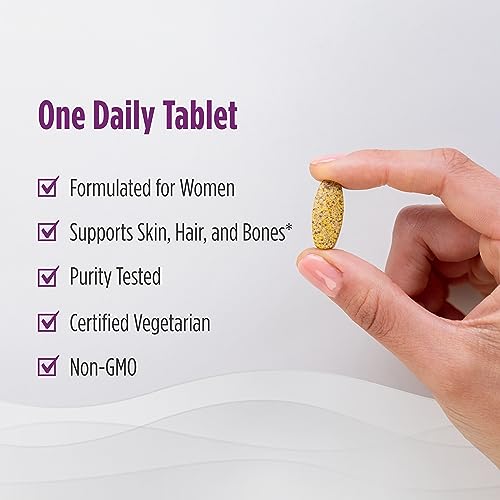 Nordic Naturals Women’s Multivitamin One Daily - Skin, Hair, Energy, & Bone Support - Immunity Supplement - 20 Essential Nutrients - 30 Tablets - 30 Servings