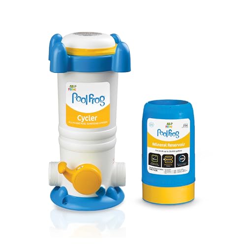 FROG Pool Model 6100 Cycler - All-in-One Sanitizing System and Mineral Reservoir for Pools Up to 25,000 Gallons - Sanitizer Equipment for Easy Pool Maintenance & Water Care