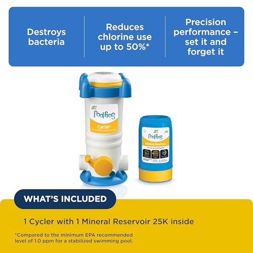 FROG Replacement Mineral Reservoir for use with Pool FROG Model 5400 and XL PRO Cyclers - Prefilled Mineral Cartridge for Quick & Easy Pool Sanitization