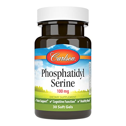 Carlson - Phosphatidyl Serine, 100 mg, Non-GMO, Brain Function, 30 Softgels