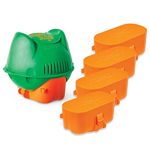 Flippin FROG XL Floating Sanitizer System for Pools 5,000 to 10,000 Gallons with 4 Replacement Chlorine Cartridges - Prefilled Floater with Sanitizing Minerals and Chlorine