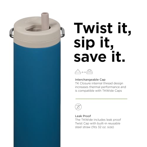 Klean Kanteen 20oz TKWide Insulated Water Bottle with Twist Cap - Corsair