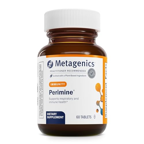 Metagenics Perimine - Healthy Breathing, Respiratory & Immune Support* - with Perilla Seed Extract - with Flavonoids Rosmarinic Acid & Luteolin - Non-GMO - Gluten-Free - Vegetarian - 60 Tablets