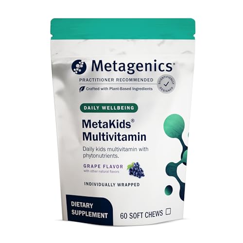 Metagenics MetaKids Multivitamin Soft Chews - Vitamins - Minerals - Phytonutrients - 60 Servings