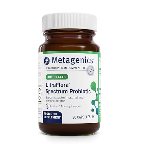 Metagenics UltraFlora Spectrum - Digestive & Immune Health Supplement* - Daily Probiotic - Non-GMO & Gluten-Free - 30 Capsules
