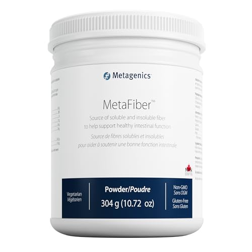 Metagenics MetaFiber - 6 g Dietary Fiber - Supports GI Regularity & Occasional Constipation Relief* - Fiber Blend Powder - Non-GMO & Gluten-Free - 10.72 oz