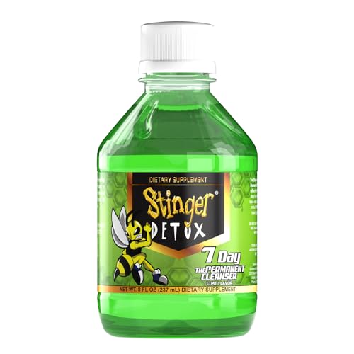 Stinger Detox 7-Day Permanent Drink – Lime Flavor – 8 FL OZ