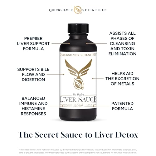 Quicksilver Scientific Liver Sauce - Liposomal Liver Detox with DIM, Quercetin, Lipoic Acid, Milk Thistle and Dandelion Root Supplement - Supports Bile & Toxin Momentum (100 ml / 3.38 oz)