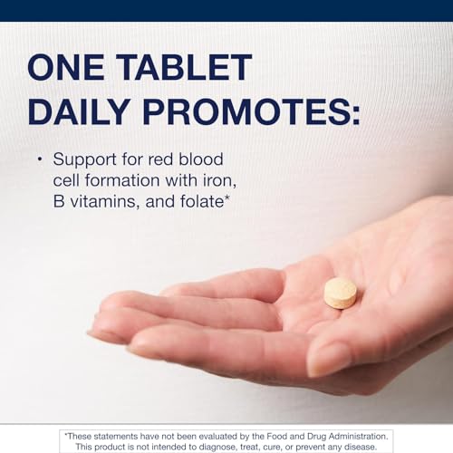 Metagenics Hemagenics - Iron Supplement - Non-Constipating - Vitamin B12, B6 & Folate - Supports Formation & Maintenance of Healthy Red Blood Cells* - Non-GMO, Gluten-Free & Vegetarian - 60 Tablets