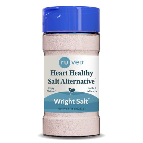 ruved Wright Salt, Flavorful Alternative Salt, Healthy Blend with Himalayan Pink Salt, Electrolyte Rich Multimineral Blend, 8.4 Ounces