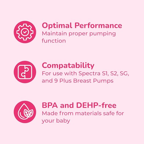 Spectra - Duckbill Valve Replacement for Breast Milk Pump (Pack of 2) - Fits Small, Medium, Large, or X-Large Breast Shields and Flanges