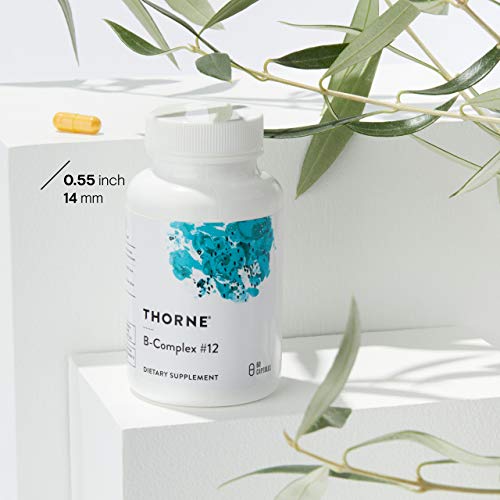 THORNE - B-Complex #12 - Vitamin B Complex with Active B12 and Folate - 60 Capsules