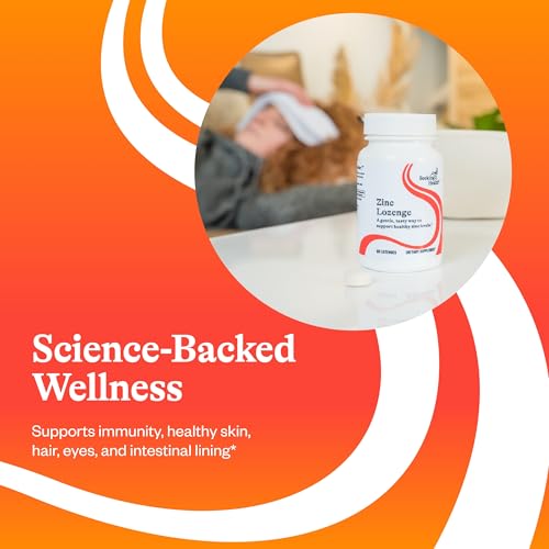 Seeking Health Zinc Chewable, 15 mg of TRAACS® Chelated Zinc Bisglycinate, Immune Support, Natural Fruit Flavor, Vegetarian and Vegan (60 lozenges)*