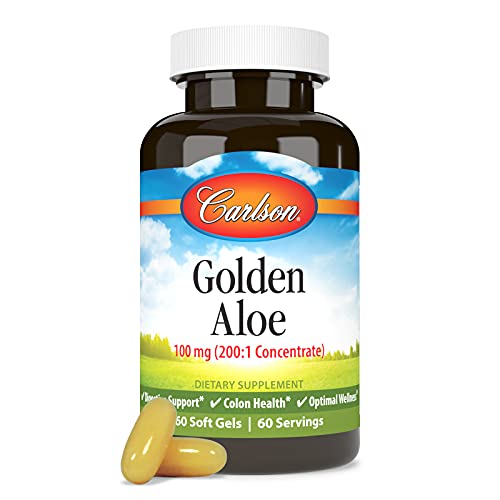 Carlson Labs Golden Aloe 100 mg, 60 CT
