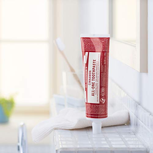 Dr. Bronners All-One Toothpaste Anise, 5 oz, 3-Pack Fluoride-Free Toothpaste for Adults, SLS-Free, 70% Organic & Natural Ingredients, Vegan, Helps Freshen Breath, Reduce Plaque, Whiten Teeth