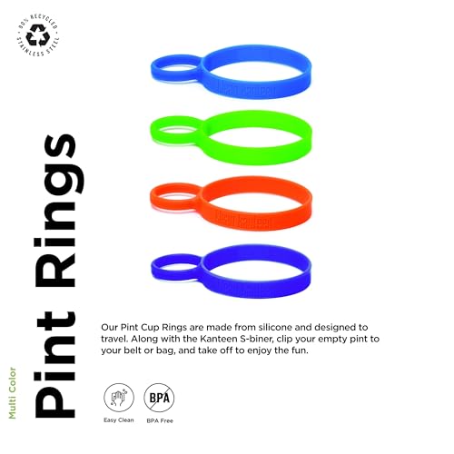 Klean Kanteen Pint Ring 4 Pack Multi Color, 4 CT