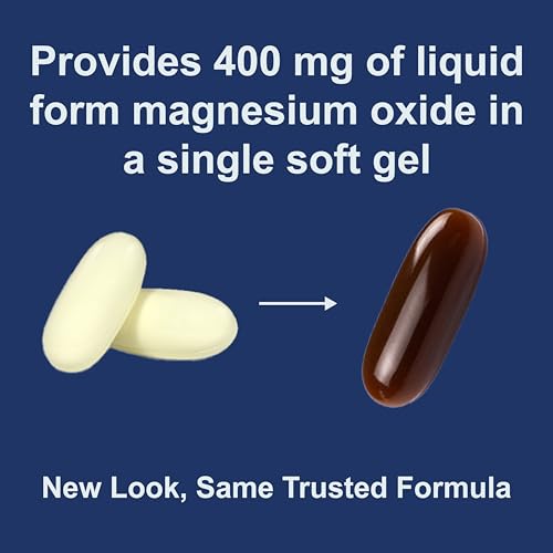 Carlson - Magnesium Gels, 400 mg of Magnesium per Softgel, Heart & Muscle Support, Magnesium Gel Caps, Bowel Function, Magnesium Supplement, 250 Softgels