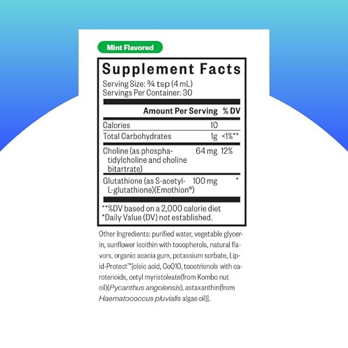 Optimal Liposomal Glutathione | Non-Soy and Non-GMO | Provides 500 mg of Liposomal Glutathione per Teaspoon | 4 oz | 30 Servings
