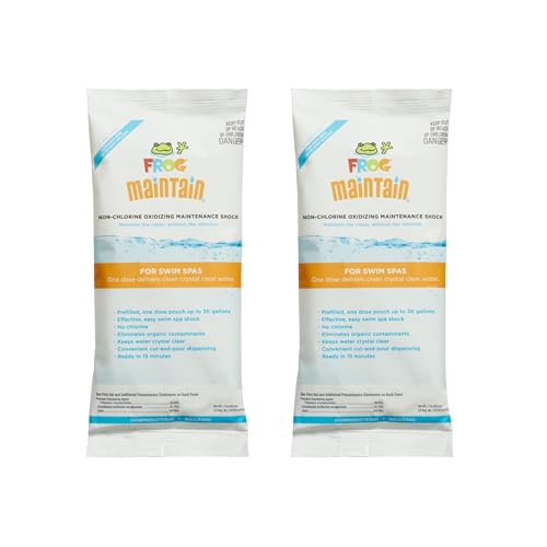 FROG @Ease Sanitizing System for Swim Spas, The Only Complete Sanitizer + 1 SmartChlor Replacement Cartridge & 2 FROG Maintain
