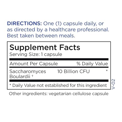 Metabolic Maintenance Saccharomyces Boulardii Probiotics - 10 Billion CFU S. Boulardii for Gut Health and Immune Support, Pure Saccharomyces-Boulardii for Men, Women, and Adults - 60 Capsules