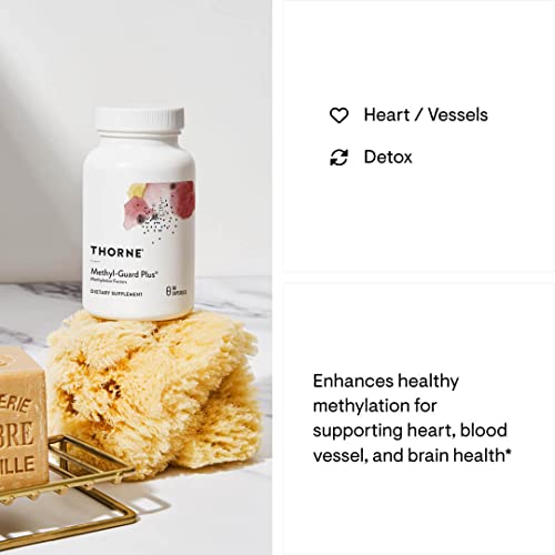 THORNE - Methyl-Guard Plus - Active folate (5-MTHF) with Vitamins B2, B6 & B12 - Supports methylation & Healthy Level of homocysteine* - Gluten, Dairy & Soy-Free - 90 Capsules