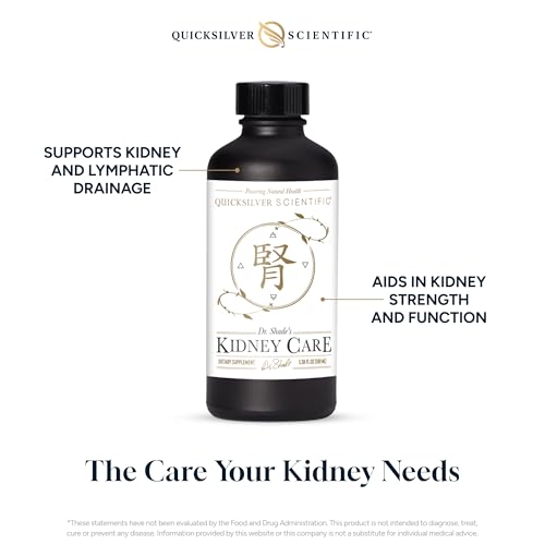 Quicksilver Scientific Kidney Care - Kidney Cleanse & Lymphatic Drainage Supplements - Astragaloside IV Extract, Zhu Ling, Goldenrod, Ferulic Acid, He Shou Wu & Dandelion Leaf (3.38oz / 100ml)