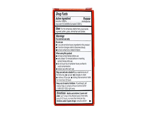 RUGBY LABORATORIES Eye Itch Relief Antihistamine Drops 0.17 Fl Oz