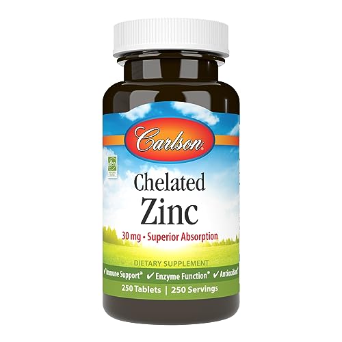 Chelated Zinc 250 tabs