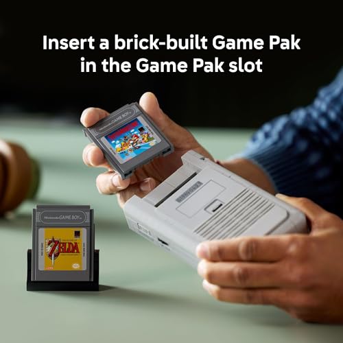 LEGO Super Mario Game Boy - Retro Building Sets for Adults, Ages 18+ - Collectible Model with Game Paks and Display Stand - Birthday Gifts for Men & Women - 72046