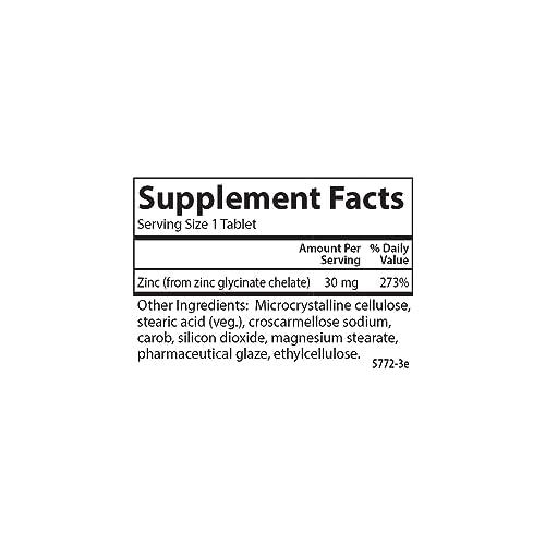 Chelated Zinc 250 tabs