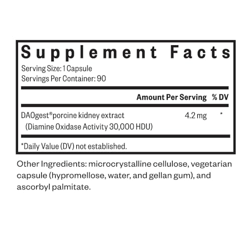 Seeking Health Histamine Digest - Formerly Histamine Block, DAO Enzyme Supplement for Histamine Food Intolerance, Supports Digestive Health, Upset Stomach, Vegetarian (90 Capsules)*