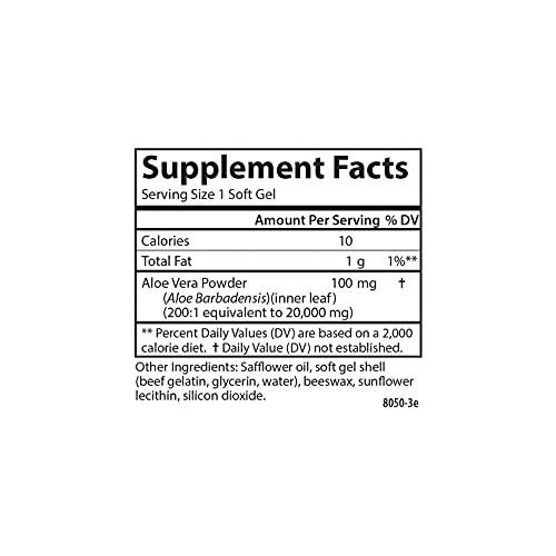 Carlson Labs Golden Aloe 100 mg, 60 CT