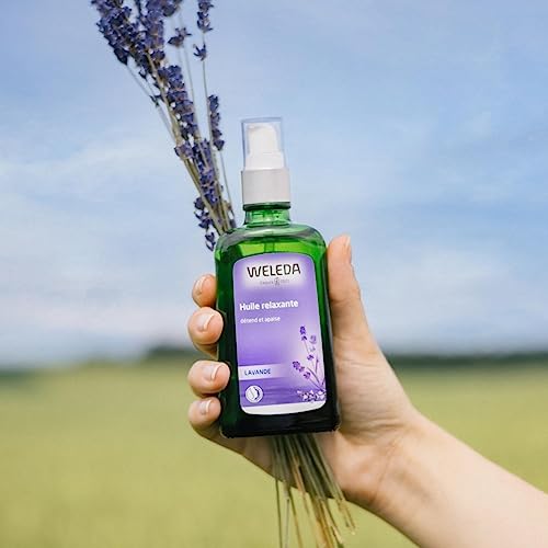 Weleda Relaxing Lavender Body & Beauty Oil, 3.4 Fluid Ounce, Clear