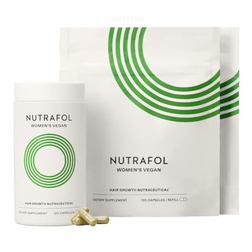 Nutrafol Women's Hair Growth Supplements, For Women 18-44 Years Old, Clinically Tested for Visibly Thicker, Stronger Hair, 100% Vegan Ingredients, Dermatologist Recommended - 3 Month Supply