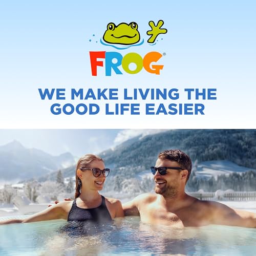 FROG Test Strips for Pools and Hot Tubs - Test Strip with Accurate Indicator for Free Chlorine or Bromine Levels, pH, Total Alkalinity and Total Hardness - Easy Water Testing - 50 Test Strips