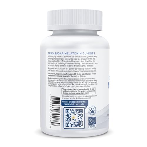 Nordic Naturals Zero Sugar Melatonin Gummies, Raspberry - 60 Gummies - 1.5 mg Melatonin - Great Taste - Restful Sleep, Antioxidant Support - Non-GMO, Vegan - 60 Servings