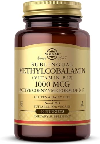 Solgar Methylcobalamin (Vitamin B12) 5000 mcg - Supports Energy Metabolism - Body-Ready, Active Form of B12 - Vitamin B - Non GMO, Vegan, Gluten, Dairy Free, Kosher - Cherry, 60 Count