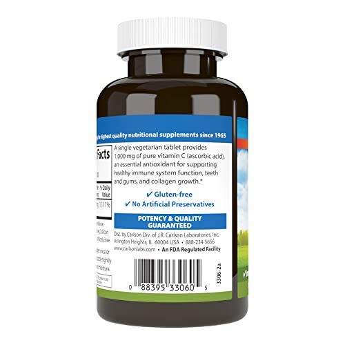 Carlson - Vitamin C 1,000 mg, 100 Count