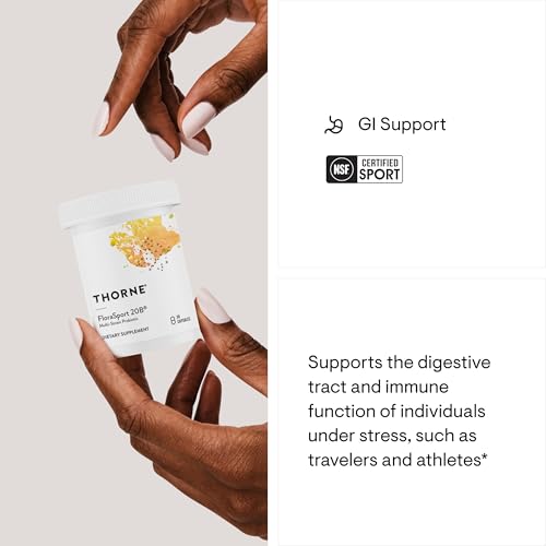THORNE - FloraSport 20B - Probiotic Supplement - Promotes Digestive Support, Gut Health, Immune Function and Occasional Diarrhea or Constipation* - NSF Certified for Sport - 30 Capsules - 30 Servings