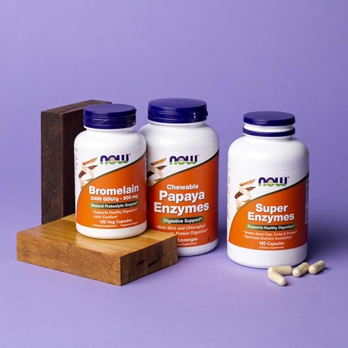NOW Foods Supplements, Bromelain (Natural Proteolytic Enzyme) 2,400 GDU/g - 500 mg, Natural Proteolytic Enzyme*, 120 Veg Capsules