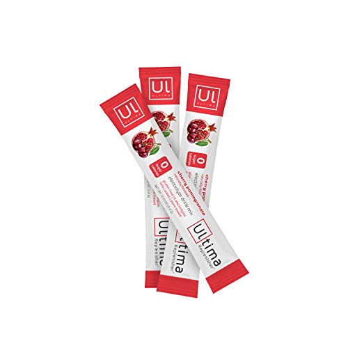 Ultima Replenisher Electrolyte Hydration Drink Mix, Cherry Pomegranate, 20 Serving Stickpack Box, no Sugar, no Carbs, no Calories, Keto, Gluten-Free, Non-GMO, Vegan