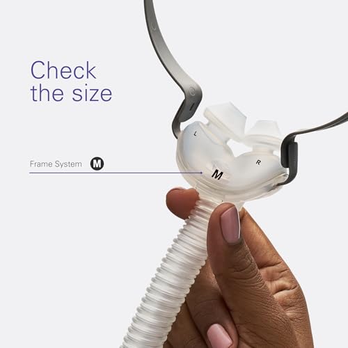 ResMed AirFit P10 Frame System - Replacement CPAP Frame System with Nasal Pillows Cushion - Headgear Not Included - Medium