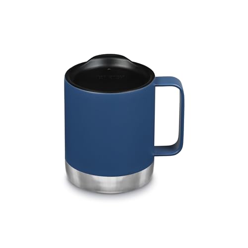 Klean Kanteen Camp Mug - Insulated Travel Mug Made from Stainless Steel - Dishwasher-Safe Coffee Mug - BPA-Free - Porcelain Green, 12 oz