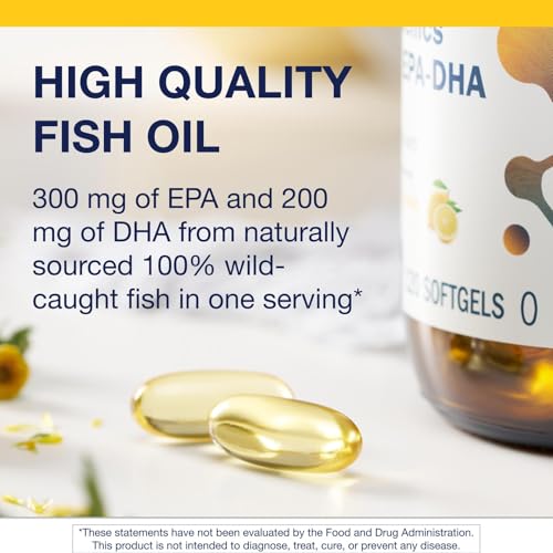 Metagenics OmegaGenics EPA-DHA 500 - High Potency - Supports Cardiovascular Health* - Fish Oil EPA DHA - Purity & Quality Tested - Non-GMO & Gluten-Free - 120 Count