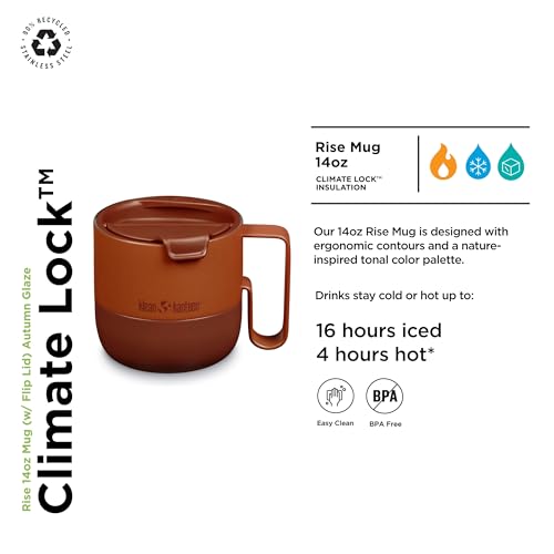 Klean Kanteen Rise 399ml Mug w/Flip Lid Autumn Glaze