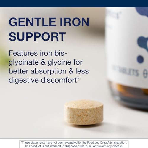 Metagenics Hemagenics - Iron Supplement - Non-Constipating - Vitamin B12, B6 & Folate - Supports Formation & Maintenance of Healthy Red Blood Cells* - Non-GMO, Gluten-Free & Vegetarian - 60 Tablets