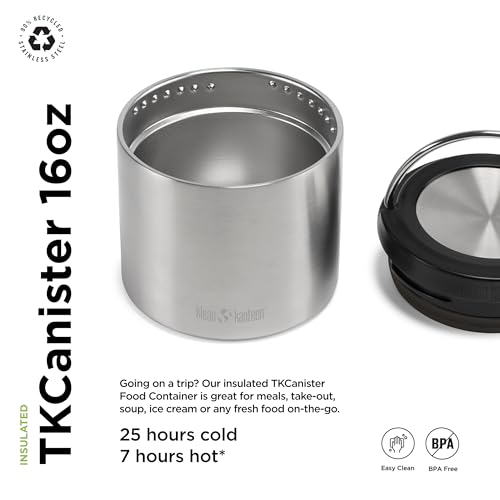 Klean Kanteen TKCanister Insulated Food Container - Food Storage Container - 16oz