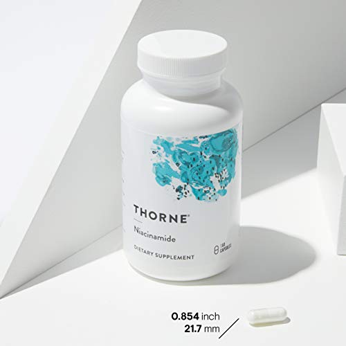 THORNE - Niacinamide - 500mg Niacin - Non-Flushing Form of Vitamin B3 - Support Joint Health, Skin Health & Restful Sleep* - Gluten-Free - 180 Capsules