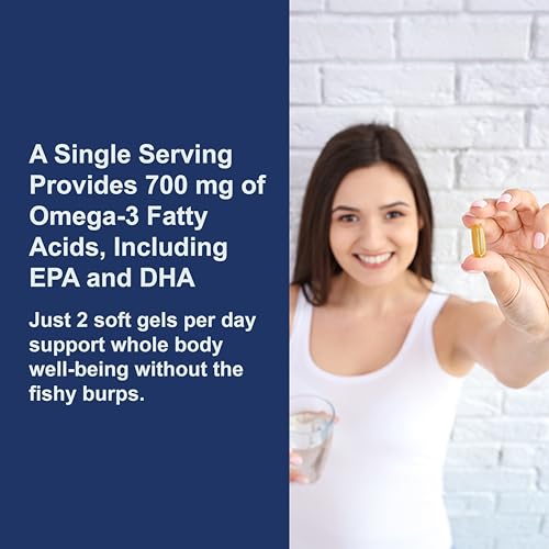 Carlson - The Very Finest Fish Oil, 700 mg Omega-3s, Norwegian, Wild-Caught Fish Oil, Sustainably Sourced Fish Oil Capsules, Orange, 240 Softgels
