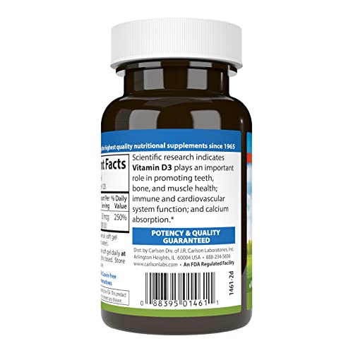 Carlson Vitamin D - 2,000 IU (120 Softgels)